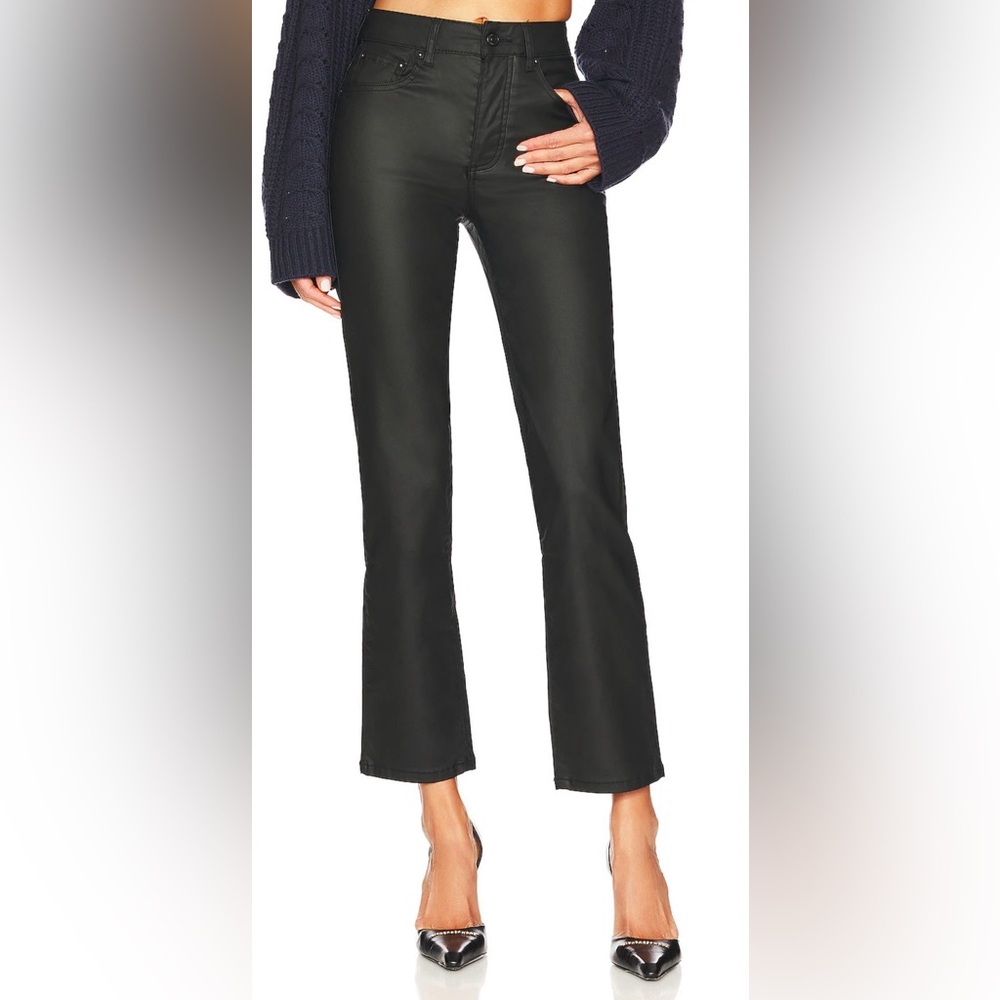 Free People Pacifica Coated Straight Leg Pants